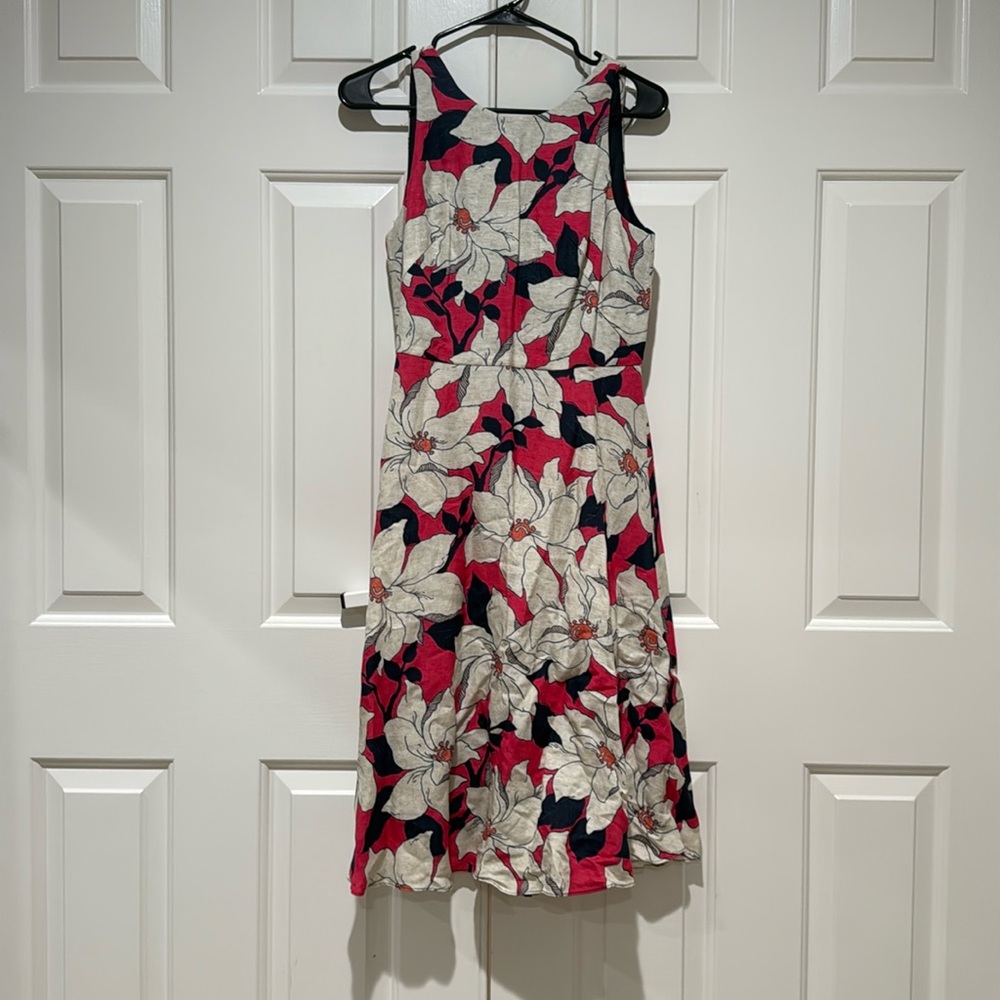 NWT Ann Taylor linen blend midi dress